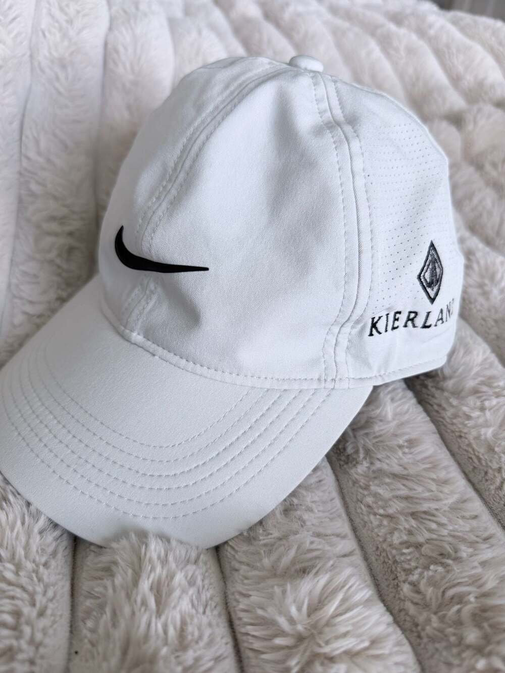 Nike Golf Heritage86 Dri-FIT ADV Hat White Perforated Cap Kierland Logo - OSFM